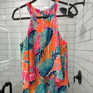 EUC Lilly Pulitzer Multicolor Romper Size 8